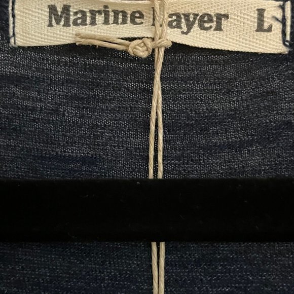 Marine Layer Womens Maxi Tank Dress Size Large Blue Sleeveless Elastic Waist - Picture 6 of 9